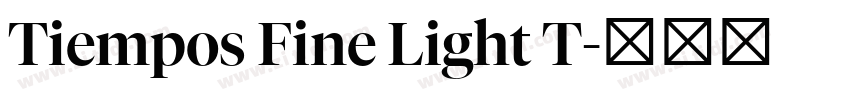 Tiempos Fine Light T字体转换